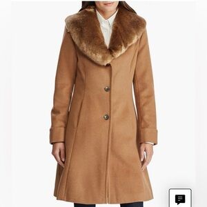 Ralph Lauren Faux Fur Wool Coat